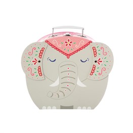 Mandala Elephant Pink Interior Suitcase