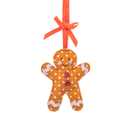 Fabric Gingerbread Man Decoration