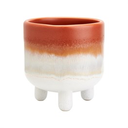 Mojave Glaze Brown Planter