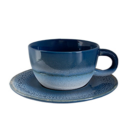 Mojave Blue Tea Cup & Saucer Set