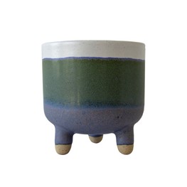 Marlowe Blue Small Leggy Planter 