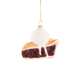 Cherry Pie Shaped Bauble