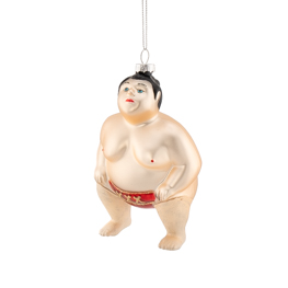 Sumo Wrestler Shaped Bauble