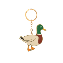 Mallard Duck Enamel Keyring