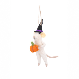Halloween Mouse with Pumpkin