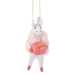 Wonderland Unicorn Hanging Felt Decoration