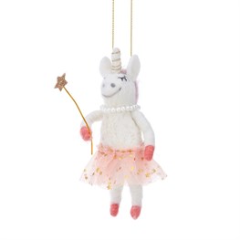 Fairy Unicorn Hanging Felt Decoration