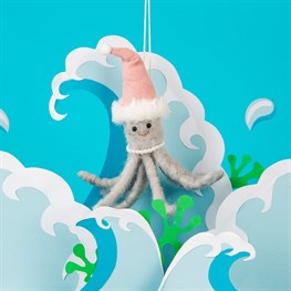 Wonderland Octopus Hanging Felt Decoration