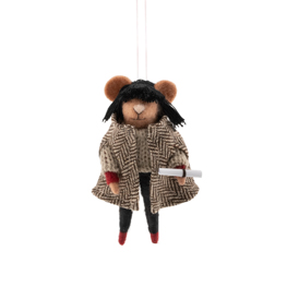 Fringed Mouse Felt Decoration