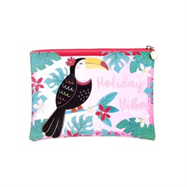 Toucan Holiday Vibes Pouch