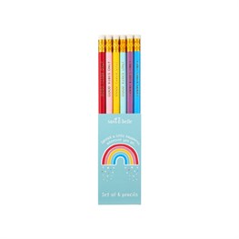 Set of 6 Chasing Rainbow Pencils