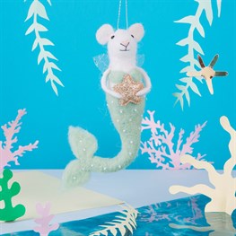 Wonderland Star Mermouse Hanging Felt Decoration