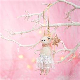 Wonderland Tutu Unicorn Hanging Felt Decoration