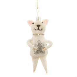 Wonderland Cat Hanging Felt Decoration