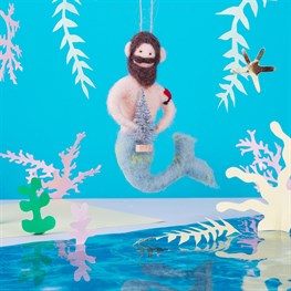 Wonderland Merman Hanging Felt Decoration