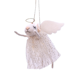 Flying Angel Mouse Felt Decoration