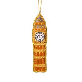 London Big Ben Zari Embroidery Decoration