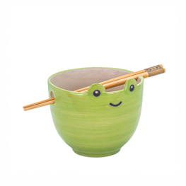 Frog Noodle Bowl - With Chopsticks 