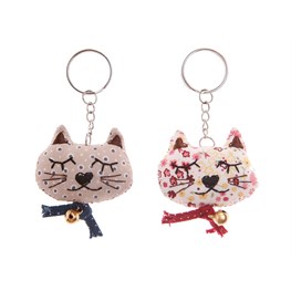 Vintage Cat Keyrings - Assorted