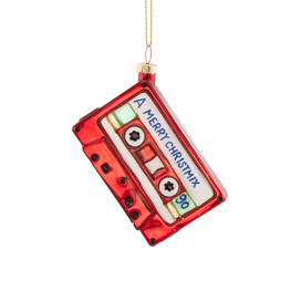 Tape Cassette Shaped Bauble
