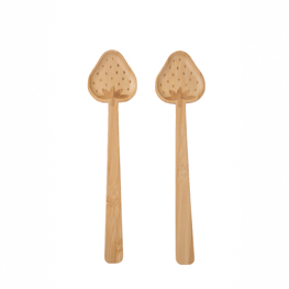 Strawberry Bamboo Salad Servers