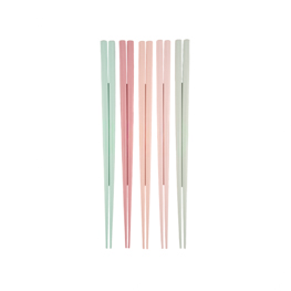 Pastel Lacquered Bamboo Chopsticks - Set of 5