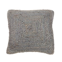Grey Jute Cushion Cover