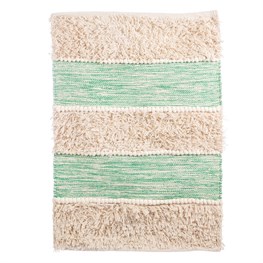 Green Diamond Twill Stripe Rug