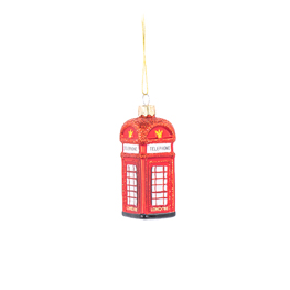 London Telephone Box Shaped Bauble