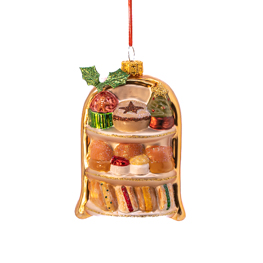 Festive Afternoon Tea Shaped Bauble