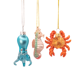 Sea Creatures Mini Shaped Bauble - Assorted