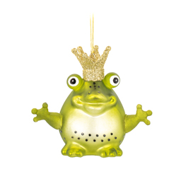 King Frog Shaped Bauble
