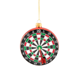 Darts Board Shaped Bauble