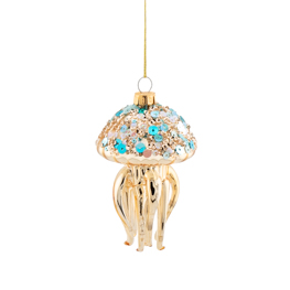 Bejewelled Jelly Fish Shaped Bauble