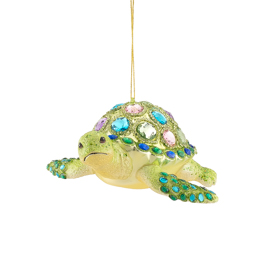 Bejewelled Turtle Shaped Bauble