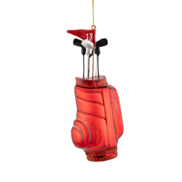 Red Golf Bag Shaped Bauble