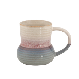 Pink Ribbed Belly Mug