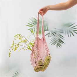 Pink String Shopper Bag