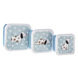 Set of 3 Barney The Dog Lunch Boxes