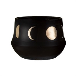 Moon Phases Black Planter