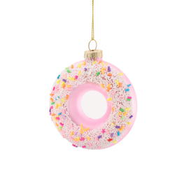 Iced Donut Shaped Bauble