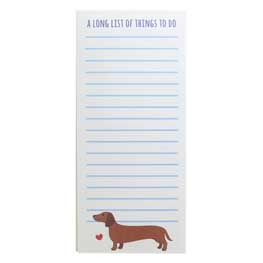 Sausage Dog List Pad