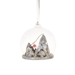 Ski Mountain Dome Bauble