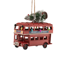 Vintage London Bus Metal Decoration