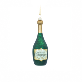 Champagne Bottle Shaped Bauble