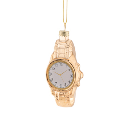Gold Watch Shaped Bauble
