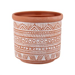 Tribal Geo Terracotta Planter