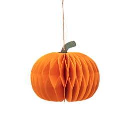 Honeycomb Pumpkin Hanging Decoration 