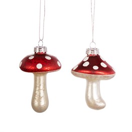 Mushroom Shaped Baubles - Assorted