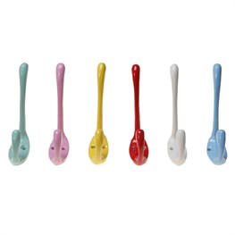 Long Wall Hook 6 Colours Assorted